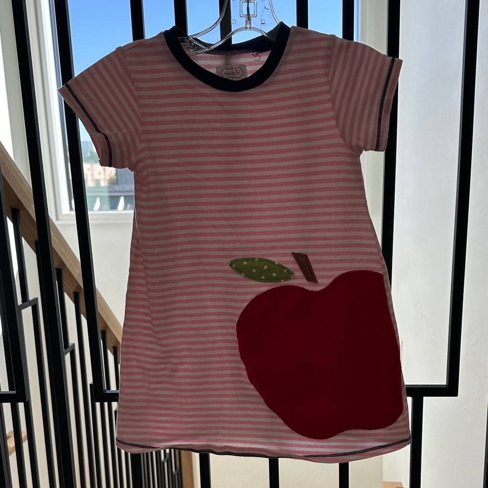Mud Pie apple dress 3T